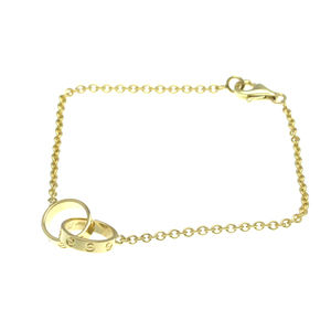 CARTIER 18k Yellow Gold Love Charm Bracelet